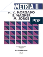 Geometria II by MORGADO, Augusto César de Oliveira WAGNER, Eduardo JORGE, Miguel