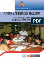 Tutoría Y Orientación Educativa: en La Educación Básica Alternativa