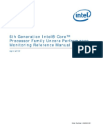 6th Generation Intel® Core™ Processor Family Uncore Performance Monitoring Reference Manual