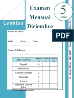 5to Grado - Examen Mensual Diciembre (2021-2022)