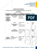 Calendario Clase Derechos Humanos