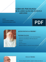Paulo FREIRE E A EDUCAÇÃO DE JOVENS E