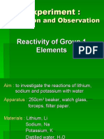 Kereaktifan Elemen Kumpulan 1 (Reactivity of Group 1 Elements) - Hands On Ok