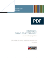 Solvency Ii: Threat or Opportunity?: Business Community Research Report