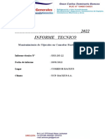 Informe Tecnico Mantenimiento de Tijerales Comedor