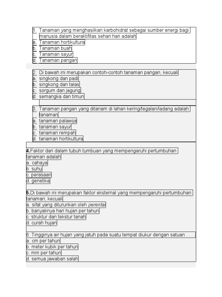 Mengasah Keterampilan Agroindustri: Kumpulan Contoh Soal Prakarya Tanaman Pangan Kelas 10 Semester 2