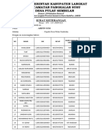 SURAT KETERANGAN TAMBAHAN ANGGOTA