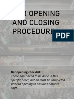 Week 18-Opening and Closing Procedure