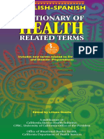 English Spanish Dictionary of Health Related Terms