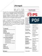 Socialist Party (Portugal) : Acção Socialista Portuguesa) - The PS Is A Member of The