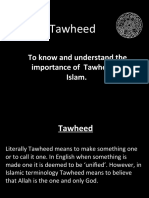 Tawheed: To Know and Understand The Importance of Tawheed in Islam