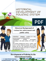 Historical Development of Policing System