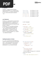 Learn Python 3 - Control Flow Cheatsheet - Codecademy