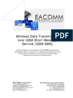 Wireless Data Transmission Over GSM-SMS