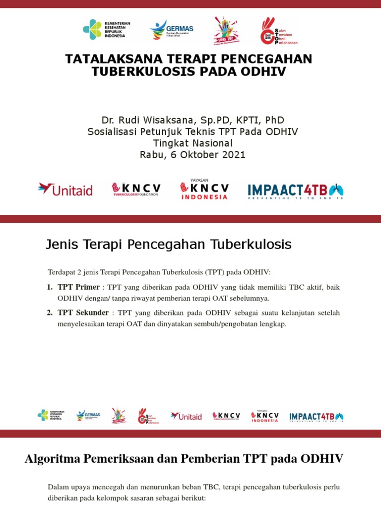 Juknis TPT untuk ODHIV oleh Dr. Rudi | PDF