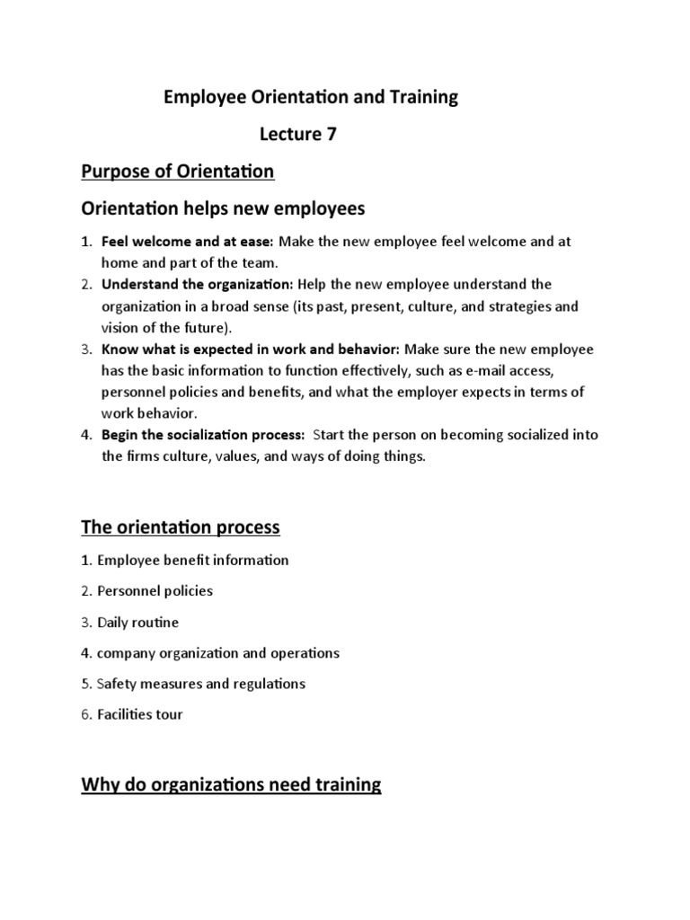 Employee Orientation and Training | PDF | Employment | Educational