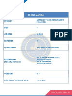 Cm Mec41 Metrology and Measurements Unit 1 v1 Anticopy