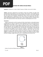 Experiment 106: Uniform Circular Motion