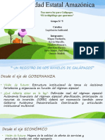 Tarea de Legislación Ambiental. Ley para Galápagos.