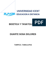 Bioetica y Tanatologia