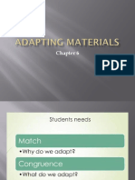 Adapting Materials