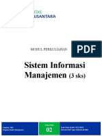 Sistem Informasi Manajemen Modul Ke-2 - SMT Antara Undira - by Agus Arijanto - Tgl. 28 Jan-2022