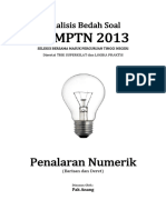 Analisis Bedah Soal SBMPTN 2013 Kemampuan Penalaran Numerik (Barisan Dan Deret)