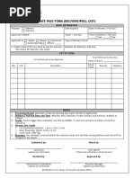 DPWB Material Gate Pass Format | PDF