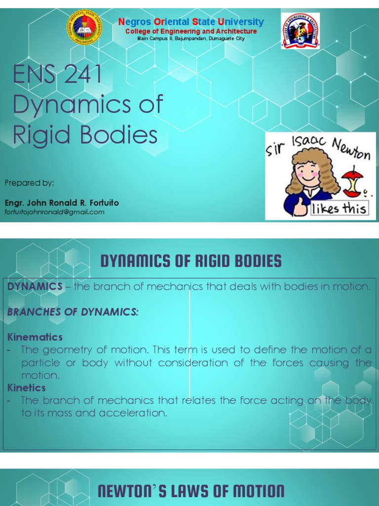 Dynamics of Rigid Bodies Overview | PDF | Momentum | Force