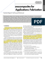 Ploymer Nanocomposites for Aersopace Applications Fabrication