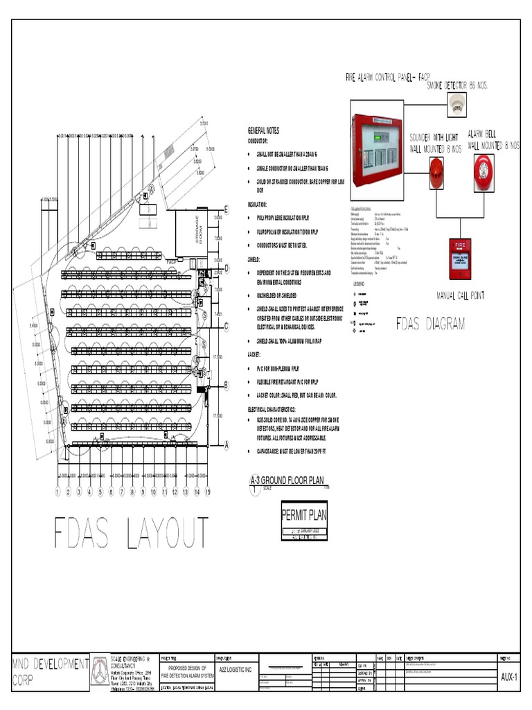 FDAS Layout and Specifications Guide | PDF | Electrical Conductor ...