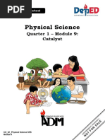 Physical Science: Quarter 1 - Module 9: Catalyst