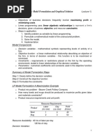 Linear Programming: Model Formulation and Graphical Solution