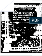 AVÉ LALLEMANT, G. (Comp.) - La Clase Obrera y El Nacimiento Del Marxismo en La Argentina (OCR) (Por Ganz1912)