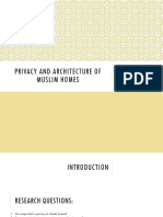 Privacy and Architecture of Muslim Homes PPT