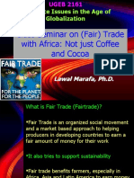 Class Seminar On (Fair) Trade With Africa: Not Just Coffee and Cocoa