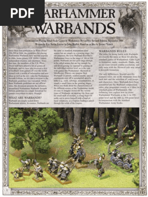 Fantasy Battles - Warbands