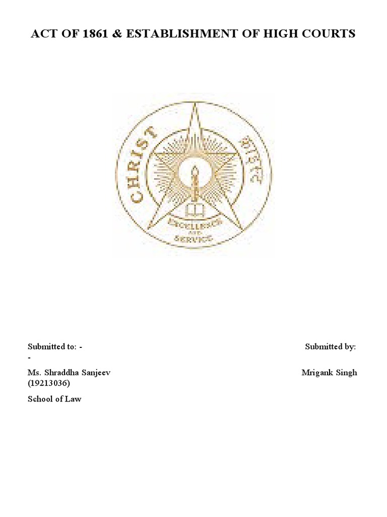 Indian Councils Act 1861 Overview | PDF | Forms Of Government ...