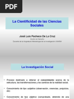 La Cientificidad de Las Ciencias Sociales
