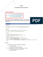 Seminar 1 Probabilități Și Statistică Matematică