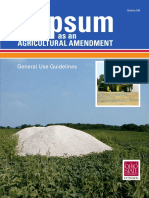 Soil - Gypsum as an Agricultural Amendment General Use Guidelines