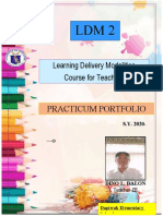Practicum Portfolio: Learning Delivery Modalities Course For Teachers