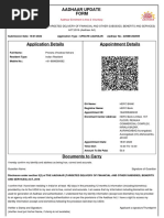 Aadhaar Enrollment Document Requirements | PDF | Identity Document ...