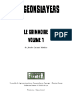 Dungeonslayers - Fanwerk - Le Grimmoire - Volume I
