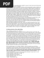 Ahadeth Fi Fadhail Fatima