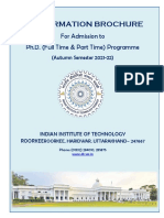 PHD Information Brochure A-2021