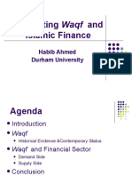 Integrating Waqf and Islamic Finance: Habib Ahmed Durham University