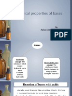 Chemical Properties of Bases
