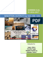 Written Output For Sci. Ed. 101 (Climate Change)