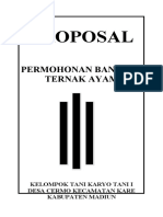 Proposal Ayam Karyo Tani I